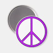 Friedenssymbolsigne-Liebe Hippie Anti-Kriegsprotes Magnet (Vorderseite/Rückseite)