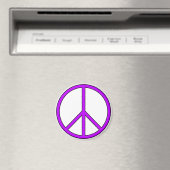 Friedenssymbolsigne-Liebe Hippie Anti-Kriegsprotes Magnet (In Situ (Geschirrspüler))