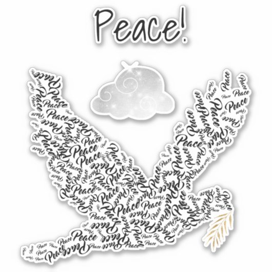 Friedenstag Aufkleber (Vorderseite)