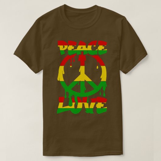 Friedenstag Liebe Friedenszeichen T-Shirt (Design vorne)