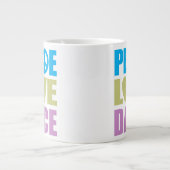 Friedenstanz Liebe Jumbo-Tasse (Vorderseite)