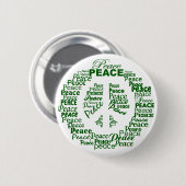 Friedenstaste - grün button (Vorne & Hinten)