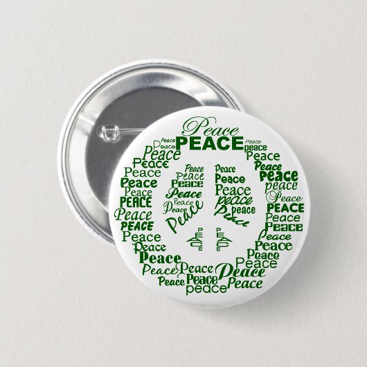 Friedenstaste - grün button (Vorne & Hinten)