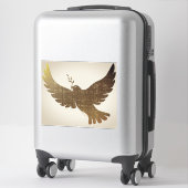 Friedenstaube Aufkleber (Koffer)