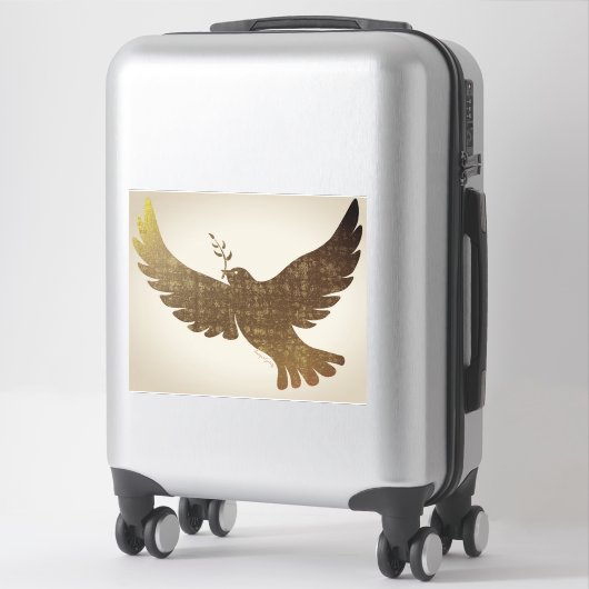 Friedenstaube Aufkleber (Koffer)