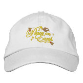 Friedenstaube Bestickte Baseballkappe (Vorderseite)