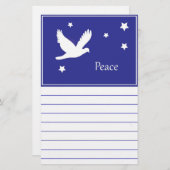 Friedenstaube Briefpapier (Vorne/Hinten)