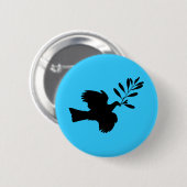 Friedenstaube Button (Vorne & Hinten)