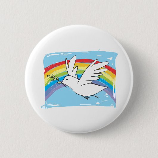 Friedenstaube Button (Vorderseite)