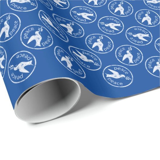 Friedenstaube Geschenkpapier (Rolleneckpunkt)