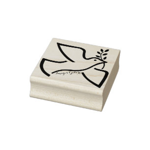 Friedenstaube Gummistempel