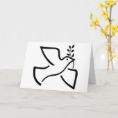 Friedenstaube Karte (Gelbe Blume)