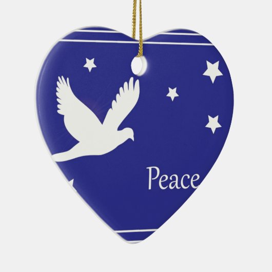Friedenstaube Keramikornament (Rechts)