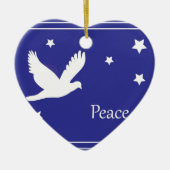 Friedenstaube Keramikornament (Vorne)