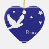 Friedenstaube Keramikornament (Hinten)