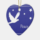 Friedenstaube Keramikornament (Links)