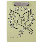 Friedenstaube Klemmbrett (Vorderseite)