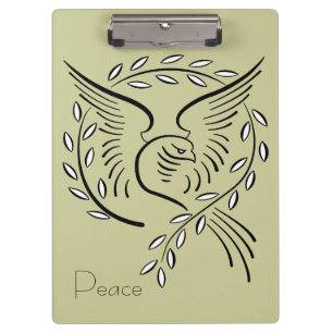 Friedenstaube Klemmbrett