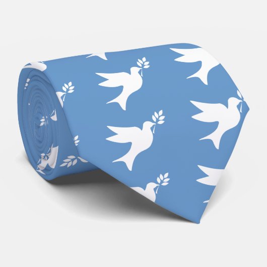 Friedenstaube Krawatte (Gerollt)
