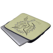 Friedenstaube Laptopschutzhülle (Vorne Knopf)