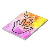 Friedenstaube mit Verband Notizblock (Rotiert)