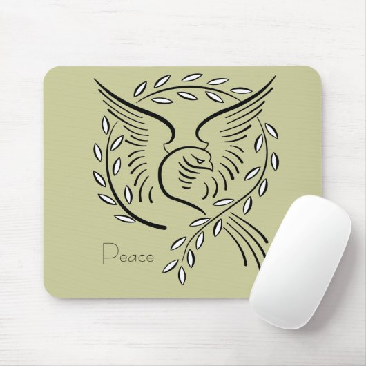 Friedenstaube Mousepad (Mit Mouse)