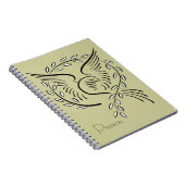 Friedenstaube Notizblock (Rechte Seite)