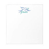 Friedenstaube Notizblock (Vorderseite)