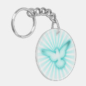 Friedenstaube Schlüsselanhänger (Vorderseite links)