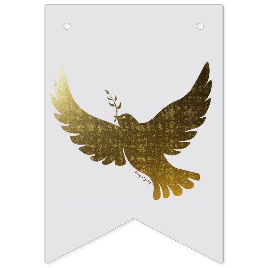 Friedenstaube Wimpelkette (Zweite Fahne)