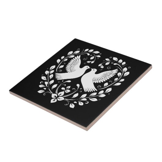 Friedenstauben Fliese (Seite)