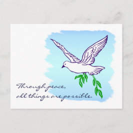 Friedenstauben-kundenspezifische Postkarte