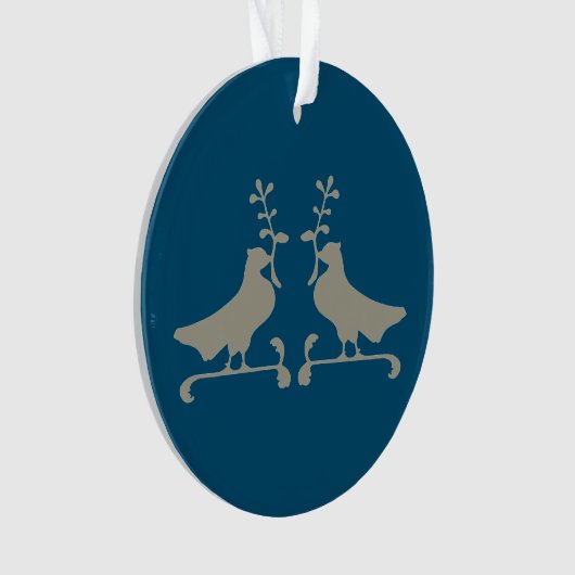 Friedenstauben Ornament (Vorderseite)
