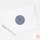Friedenstauben-Umschlag-Aufkleber Runder Aufkleber (Umschlag)