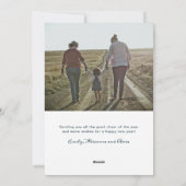 Friedenstauben und Olivenzweige Feiertagskarte (Rückseite)