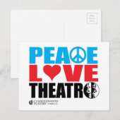 Friedenstheater Liebe Postkarte (Vorne/Hinten)