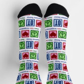 Friedenstherapie Liebe Berufliche Therapie Niedlic Socken (Oben)