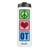 Friedenstherapie Liebe OT Monogramm Thermosbecher (Vorderseite)