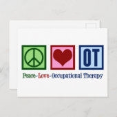 Friedenstherapie Liebe Postkarte (Vorne/Hinten)