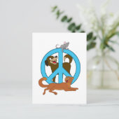 Friedenstiere Postkarte (Stehend Vorderseite)