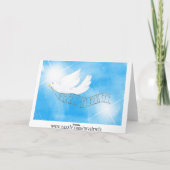 Friedenstruppe Feiertagskarte (Rückseite)