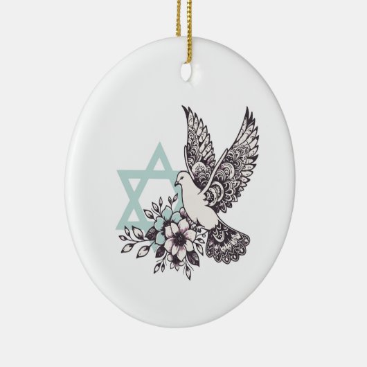 Friedenstruppe für Israel Keramik Ornament (Rechts)