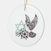 Friedenstruppe für Israel Keramik Ornament (Links)