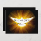 Friedenstruppe | Weltfrieden Goodwill an Männer Einladung (Vorne/Hinten)