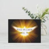 Friedenstruppe | Weltfrieden Goodwill an Männer Einladung (Stehend Vorderseite)