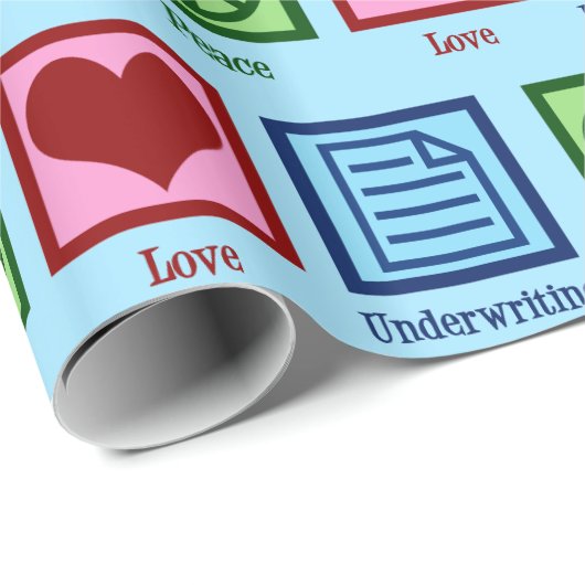 Friedensvereinbarung für die Liebe Geschenkpapier (Rolleneckpunkt)