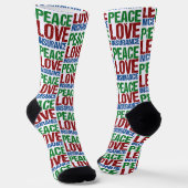 Friedensversicherung Funny Christmas Liebe Socken (Gewinkelt)