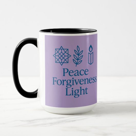 Friedensverzeihung Tasse | Spiritueller Kaffee Cup (Links)