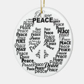 Friedensverzierung Keramikornament (Links)