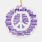 Friedensverzierung Keramikornament (Vorne)